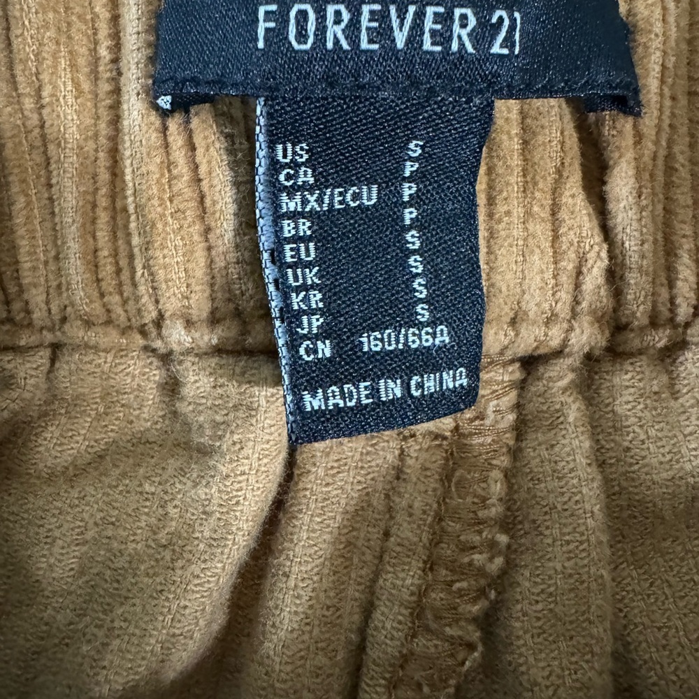 Forever 21 corduroy brown pants - Picture 4 of 5
